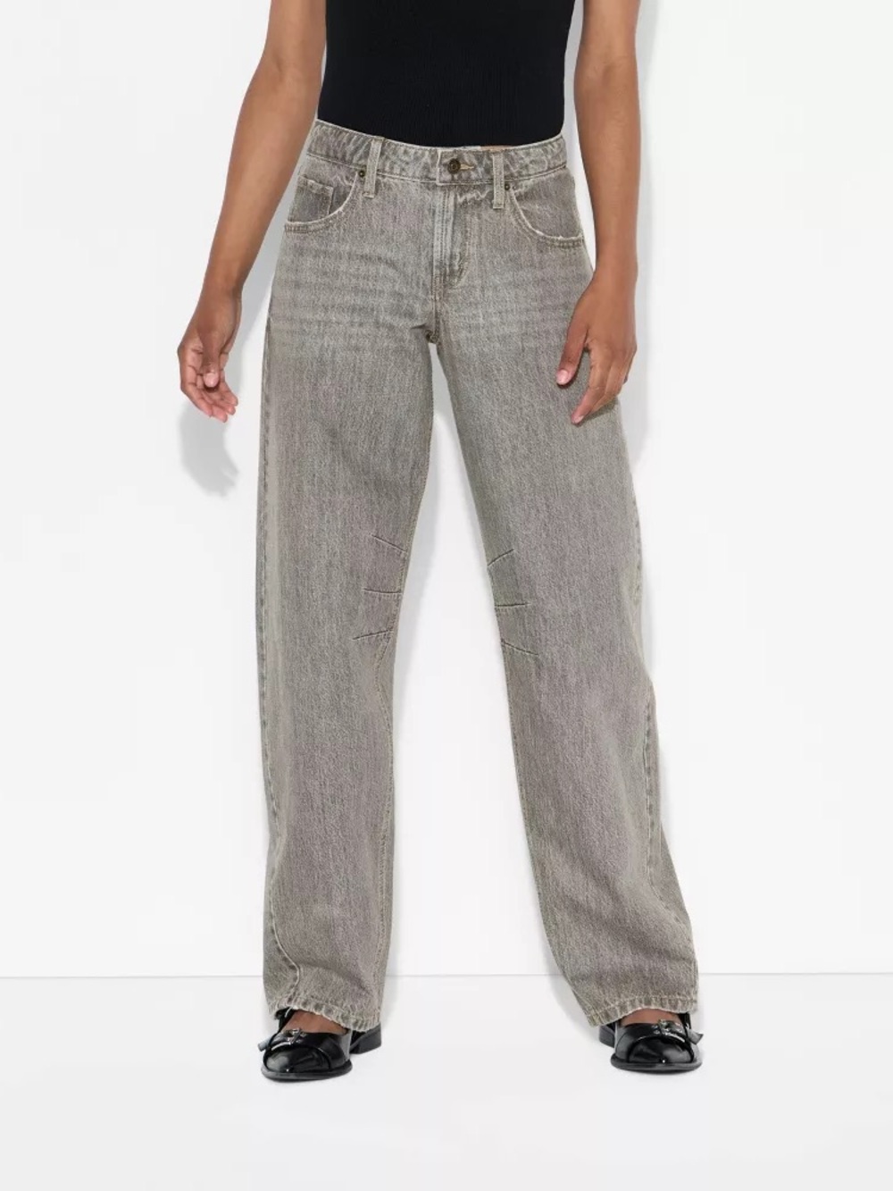 wild fable High-Rise Wide-Leg Jeans in Faded Gray - Picture 2 of 4